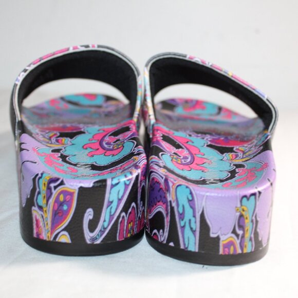 NWT Johnny Was Biya JWLA Fatima Pool Platform Slides Slip Ons Sandals Flats - Picture 4 of 5